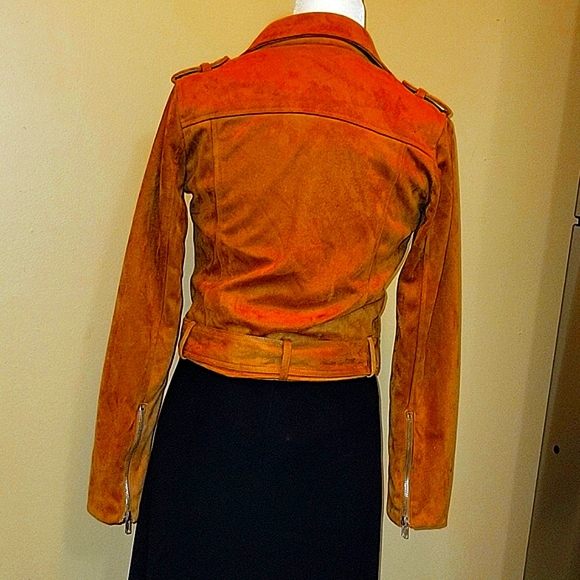 FOREVER 21 Suede Biker Style Jacket. Size XS. BEAUTIFUL! - Picture 3 of 5